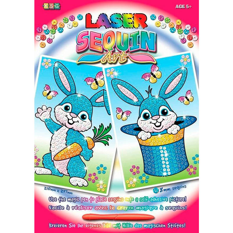 Акция на Набор для творчества SEQUIN ART LASER Rabbits SA1320 от Foxtrot