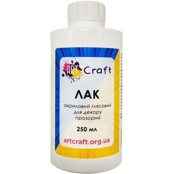 Лак акриловый ARTCRAFT глянцевый 250 мл (5002-AC)