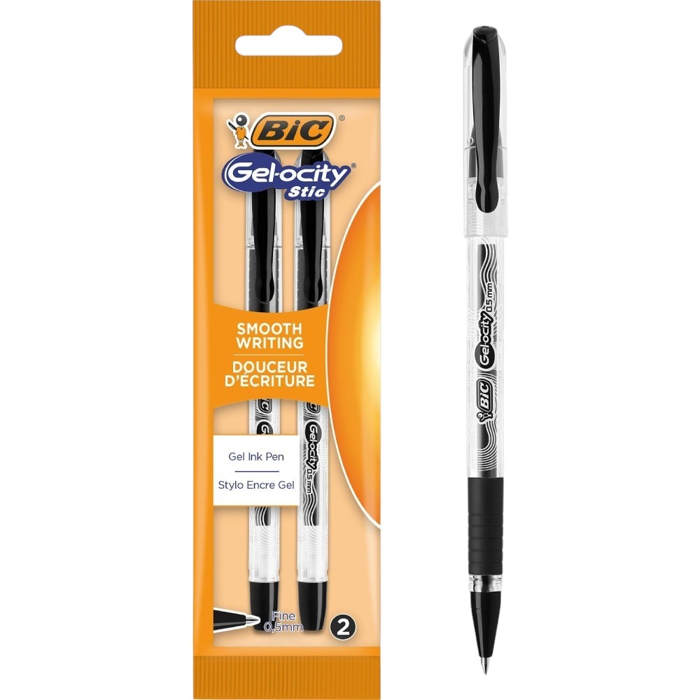 Набір гелевих ручок BIC Gel-ocity Stic 0.5 мм 2 шт Black (989708)