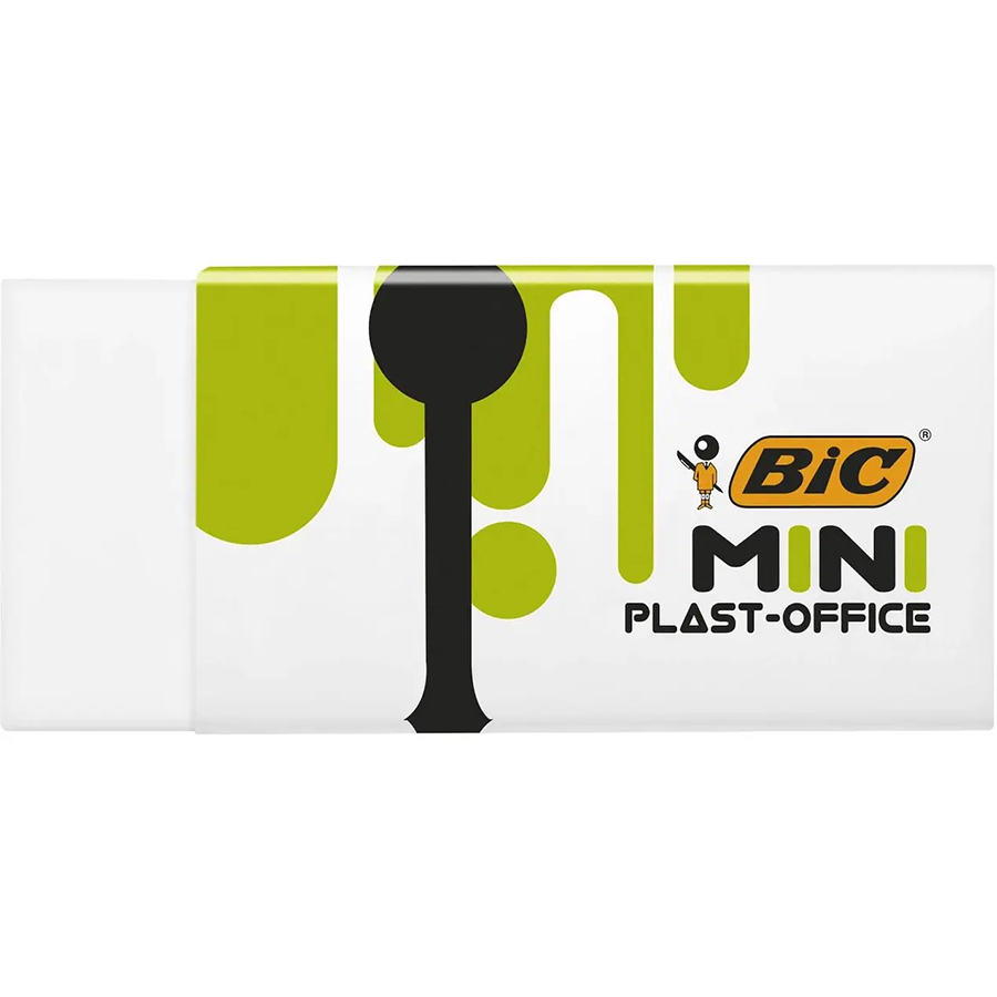 Ластик BIC Mini Plast-Office 2 шт. (927858) Материал каучук