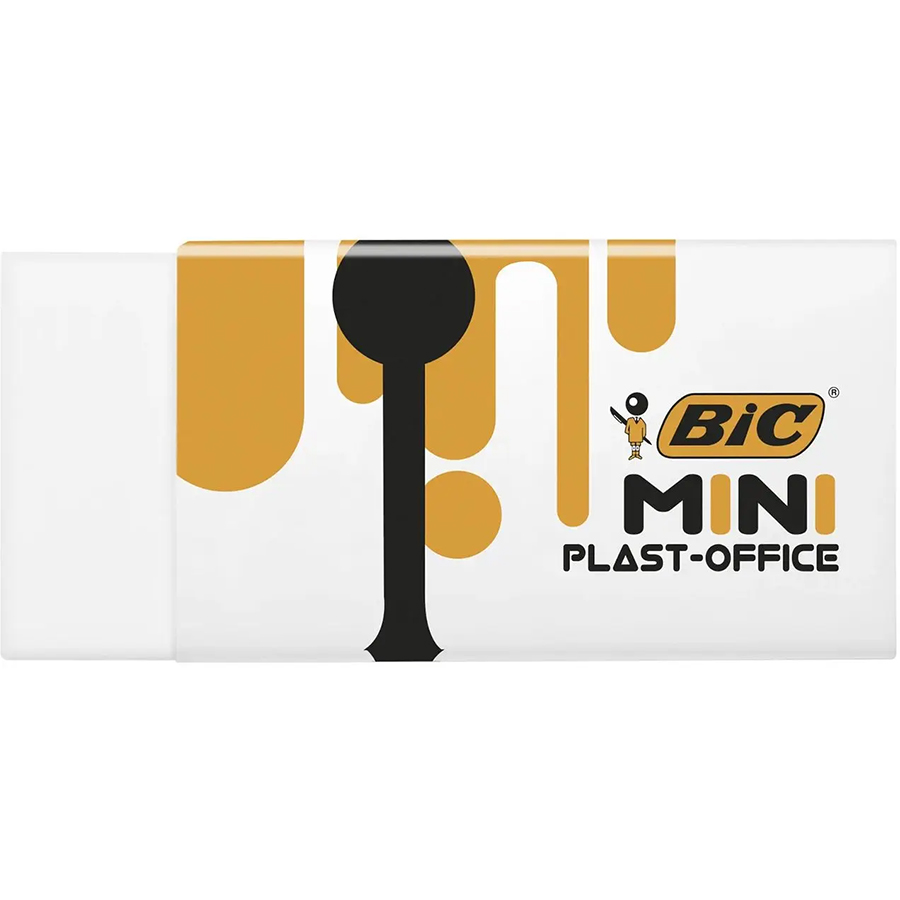 Ластик BIC Mini Plast-Office 2 шт. (927858) Цвет белый