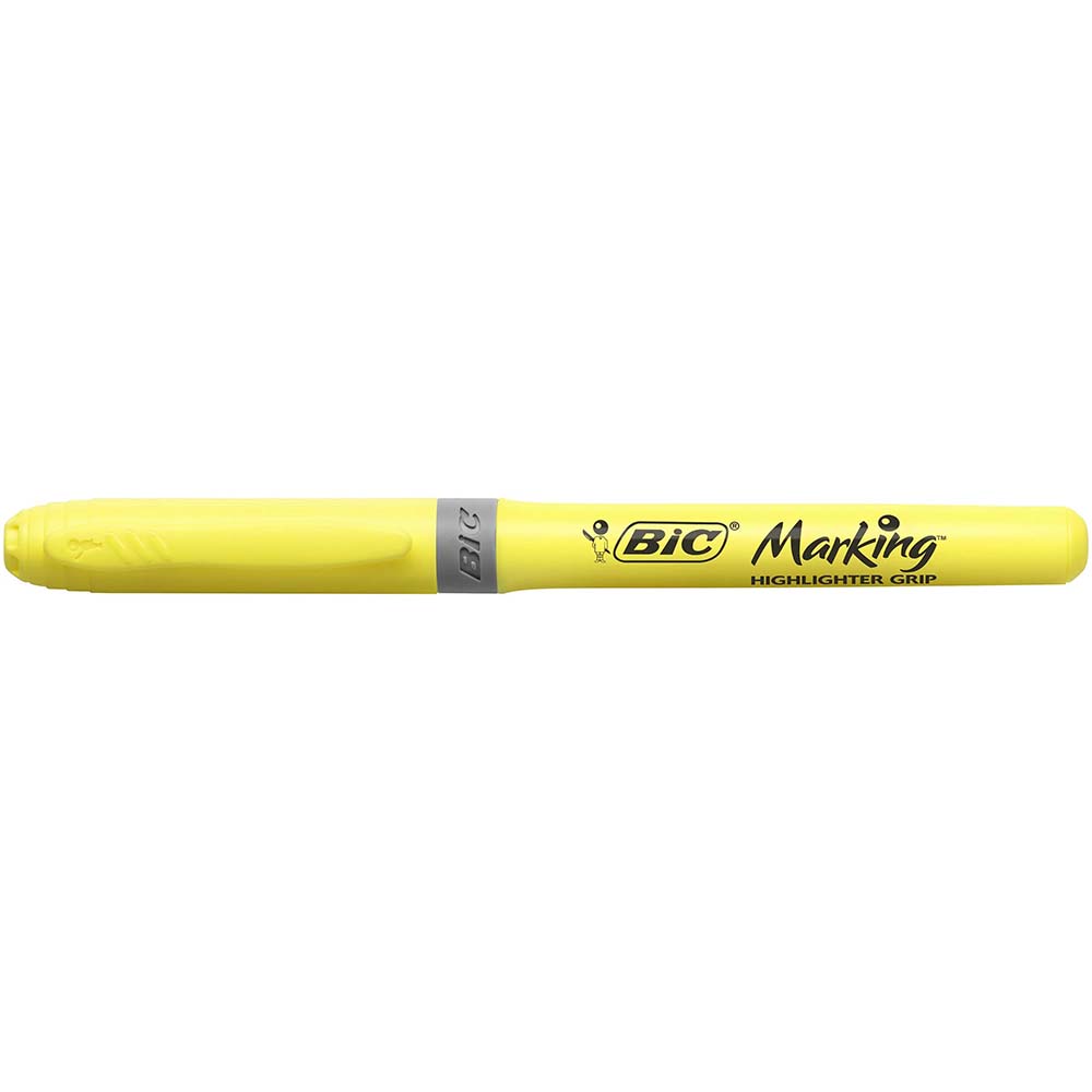 Набор текстовых маркеров BIC Highlighter Grip 12 шт (811935) Рисование рисование маркерами