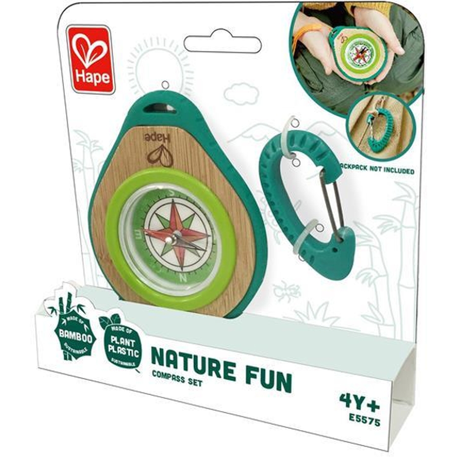 Набір натураліста HAPE Nature Fun Компас з карабіном (E5575) Предмет вивчення природознавство