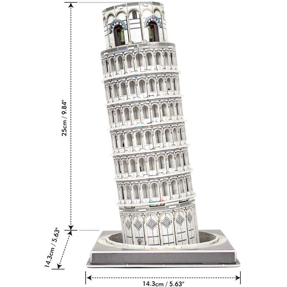 3D пазл CubicFun "Пізанська вежа" (C241h) 27 ел (6944588202415) Для кого універсально