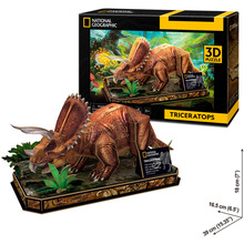 3D пазл CubicFun National Geographic Dino Трицератопс 44 эл (6944588210526)