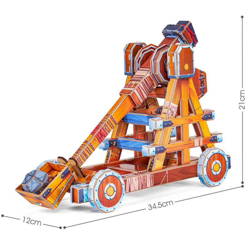 3D пазл CubicFun Stem Катапульта (DS1086h) (6944588210861) Пазли тривимірний