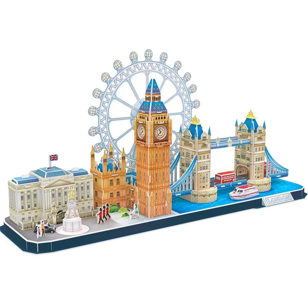 3D пазл CubicFun City Line London (MC253h) (6944588202538) Пазлы трехмерный