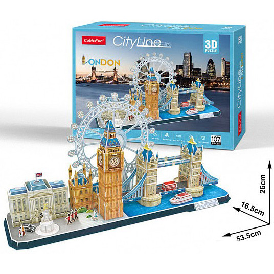 Фото 3D пазл CubicFun City Line London (MC253h) (6944588202538)