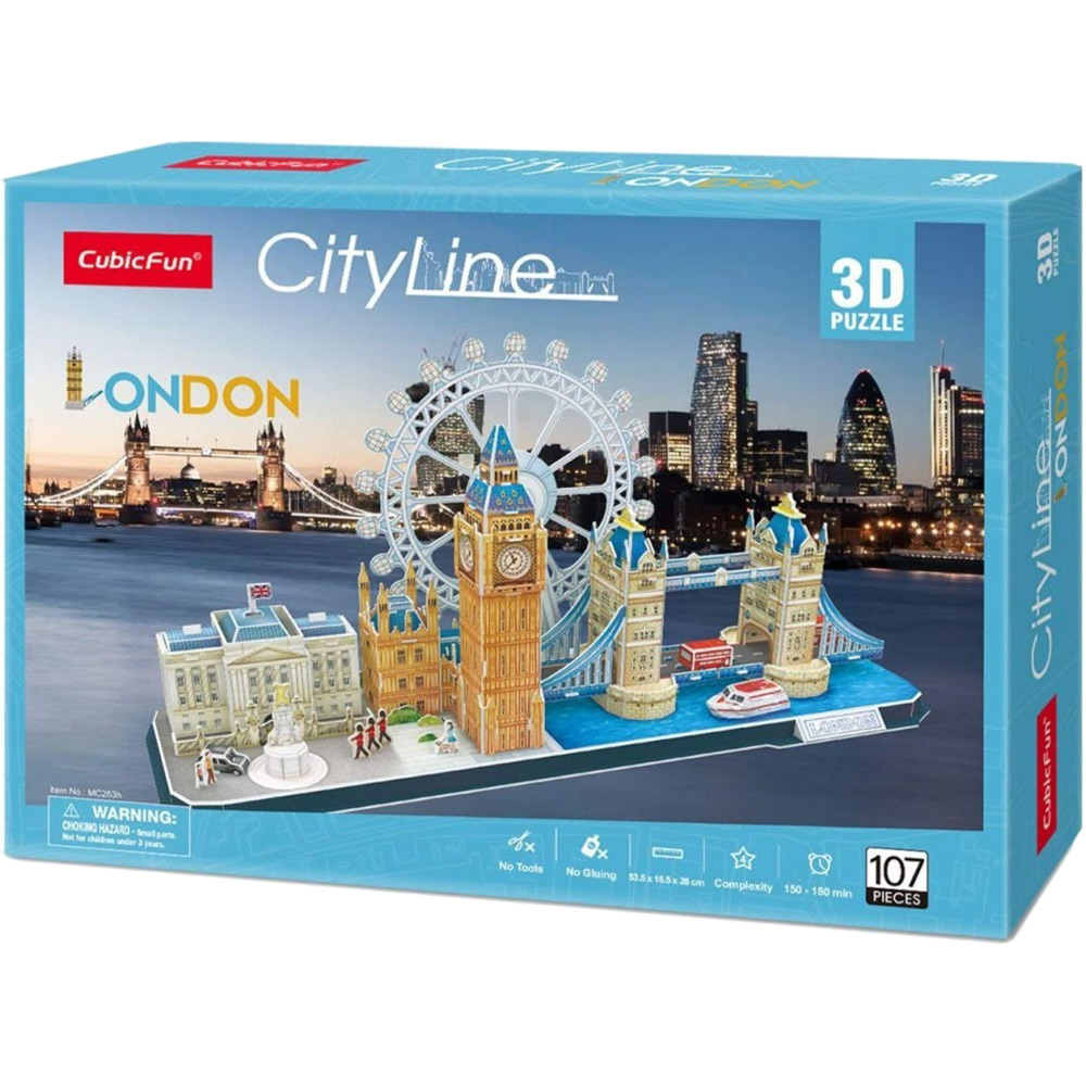 3D пазл CubicFun City Line London (MC253h) (6944588202538)