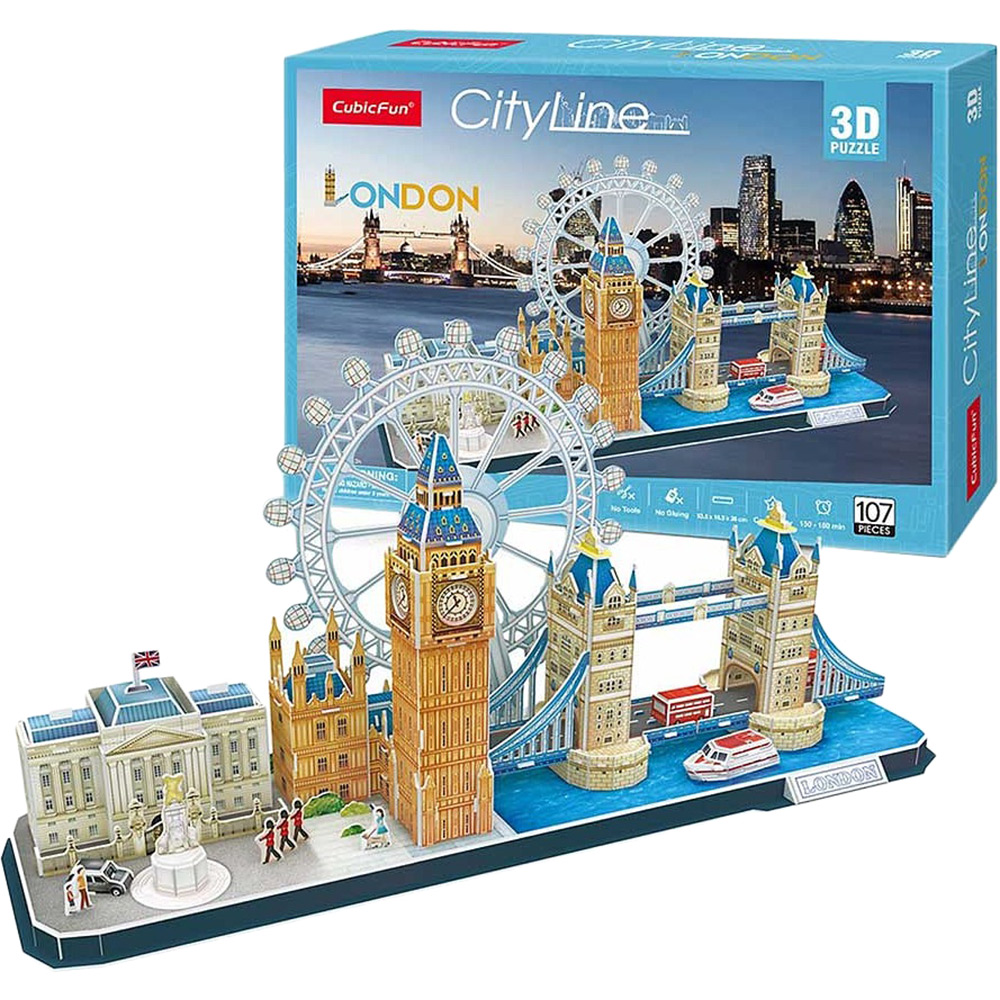 Заказать 3D пазл CubicFun City Line London (MC253h) (6944588202538)