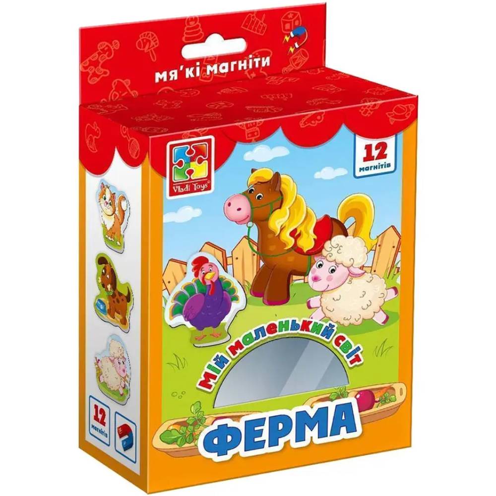 Набор магнитов Vladi Toys Мой маленький мир Ферма (VT3106-09)