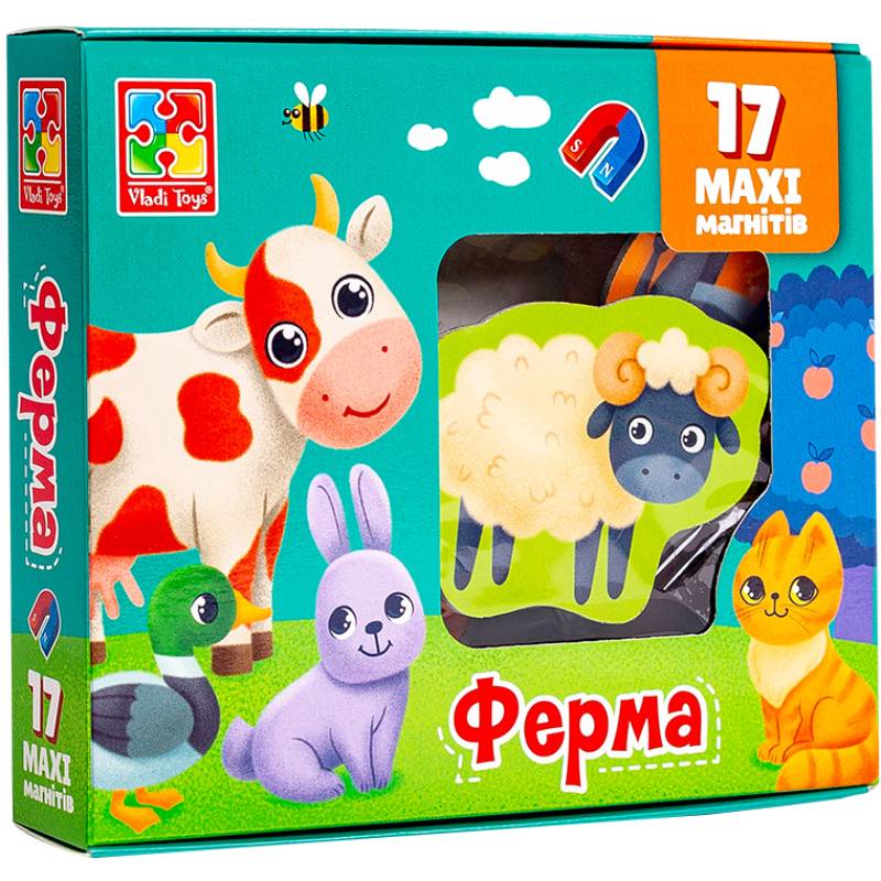 Набор магнитов Vladi Toys Ферма (VT3106-24)