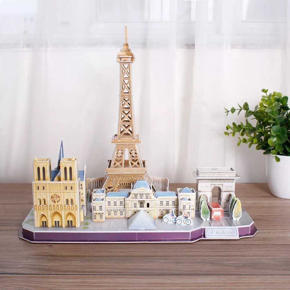 Фото 3D пазл CubicFun City Line Paris (MC254h) (6944588202545)