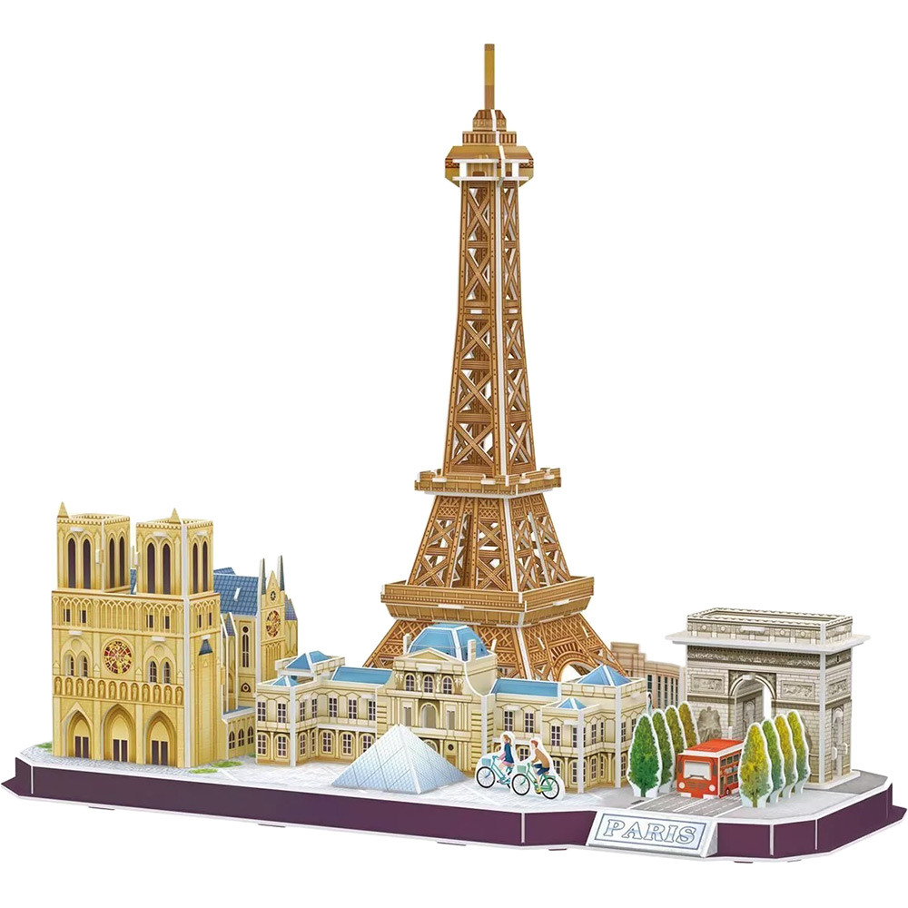 3D пазл CubicFun City Line Paris (MC254h) (6944588202545)
