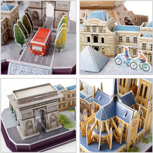 3D пазл CubicFun City Line Paris (MC254h) (6944588202545)