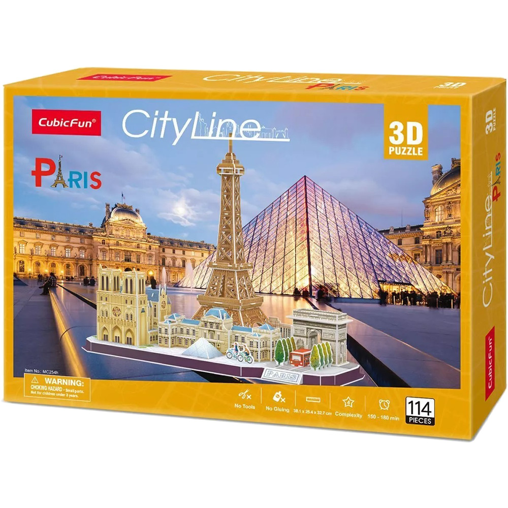 В Украине 3D пазл CubicFun City Line Paris (MC254h) (6944588202545)