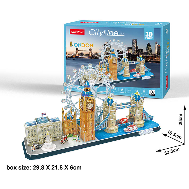 3D пазл Cubic Fun City Line Венеція (6944588202699) Для кого універсально