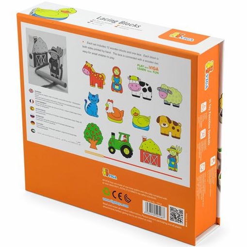 Внешний вид Шнуровка VIGA TOYS Ферма (59548N)