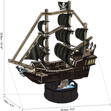 3D пазл CubicFun "Корабель Помста королеви Анни" (T4035h) (6944588240356)