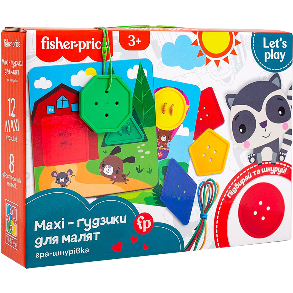 Шнуровка FISHER-PRICE Maxi-пуговки (VT2905-22) Для кого универсально