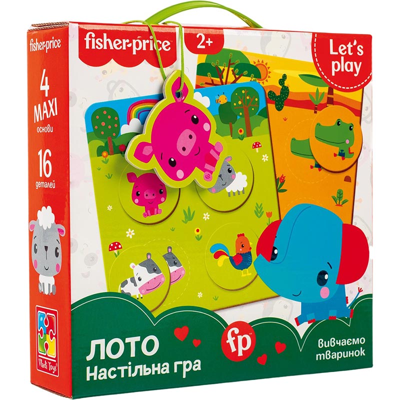 Игра настольная FISHER-PRICE Лото изучаем животных (VT2910-01) Для кого универсально