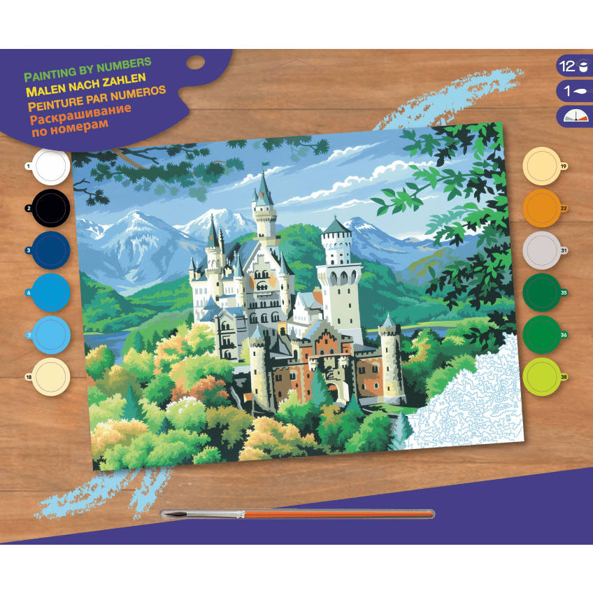 Набор для творчества SEQUIN ART SENIOR Neuschwanstein Castle SA0128