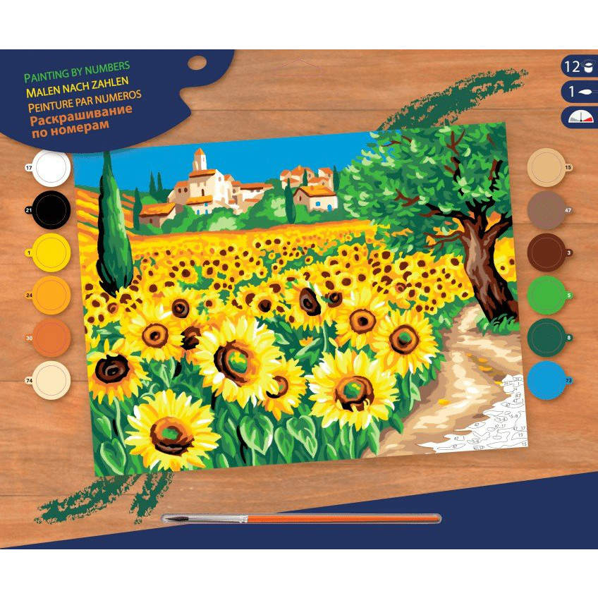 Картина по номерам SEQUIN ART SENIOR Sunflowers SA1333