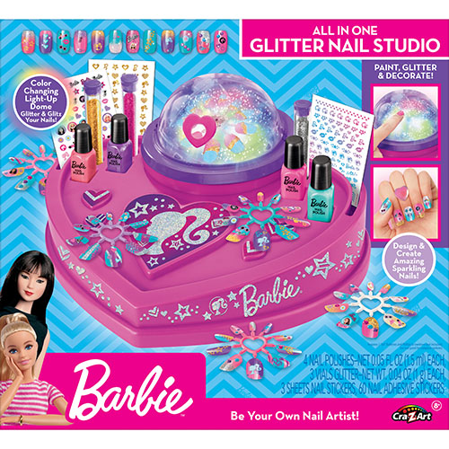 Набір дитячої косметики CRA-Z-ART Barbie All in One Nail Studio (34052CRA) Малювання дитяча косметика