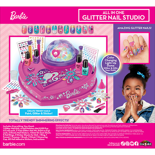 Набір дитячої косметики CRA-Z-ART Barbie All in One Nail Studio (34052CRA) Колір багатобарвний