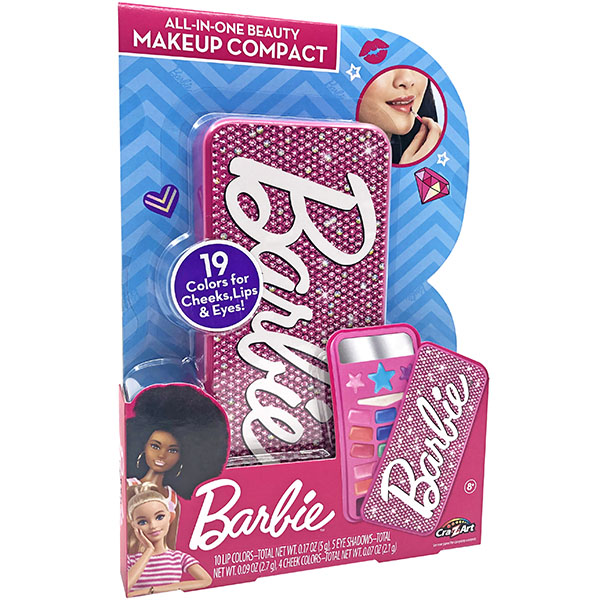 Набор детской косметики CRA-Z-ART Barbie All in One Beauty Makeup Compact (34069CRA) Рисование детская косметика