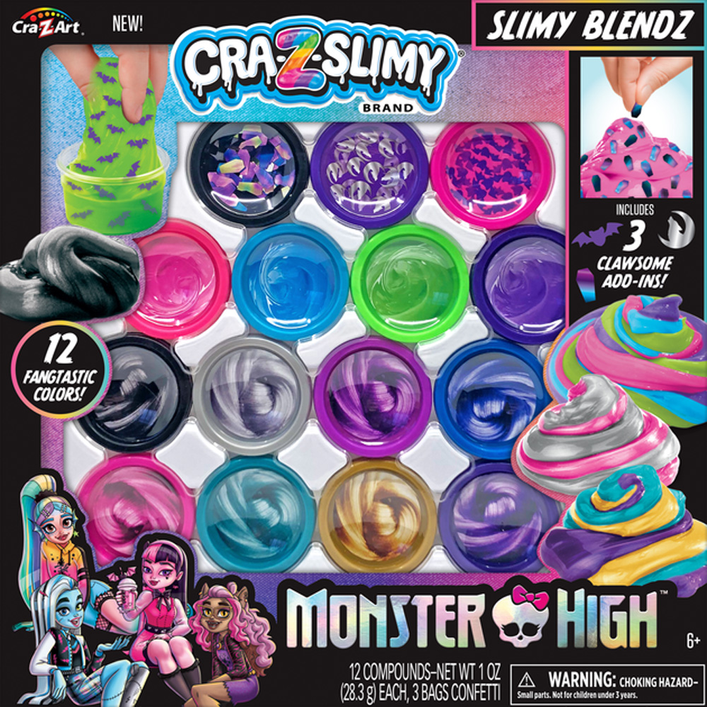 Зовнішній вигляд Слайм CRA-Z-ART Monster High Slimy Blendz 19 шт (72228CRA)