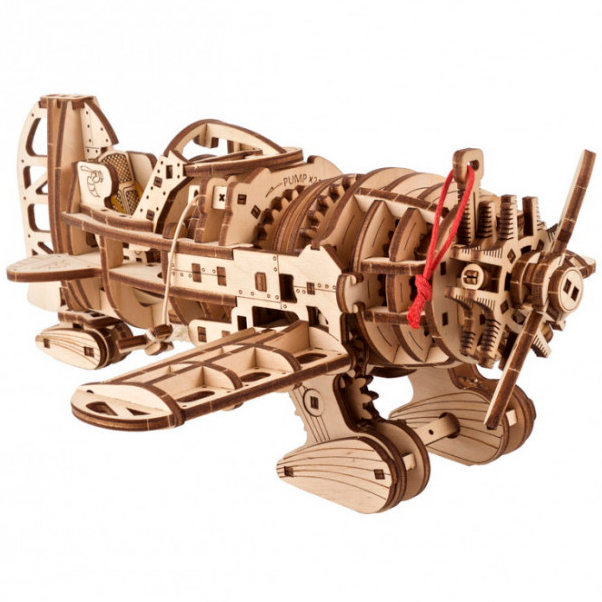 Заказать Механический 3D пазл UGEARS Самолет Бешеный Шершень (Самолет Бешеный Шершень)