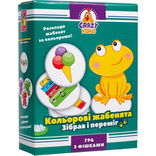 Настольная игра VLADI TOYS Crazy Koko Цветные лягушонки (VT8025-06)