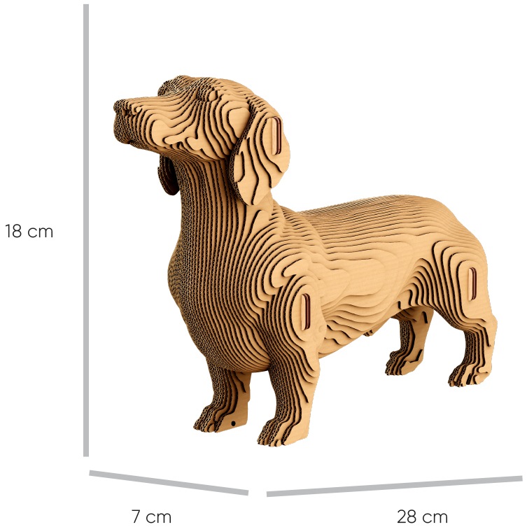 Фото Картонний 3D пазл CARTONIC 3D Puzzle DACHSHUND (CARTDACH)