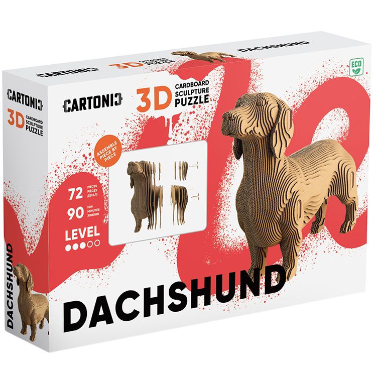 Покупка Картонний 3D пазл CARTONIC 3D Puzzle DACHSHUND (CARTDACH)