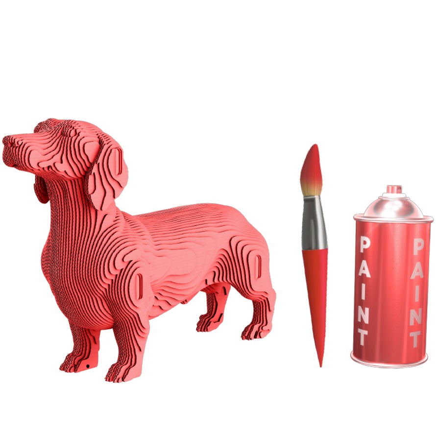 Замовити Картонний 3D пазл CARTONIC 3D Puzzle DACHSHUND (CARTDACH)