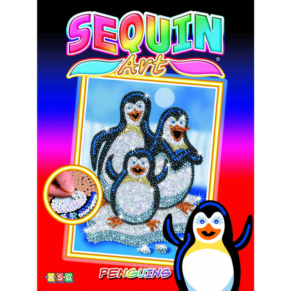 Набір для творчості SEQUIN ART RED Pepino Penguins SA1503 Предмет вивчення зоологія 