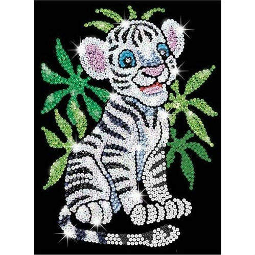 Набор для творчества SEQUIN ART RED Toby the White Tiger Cub SA0906 Предмет изучения зоология 