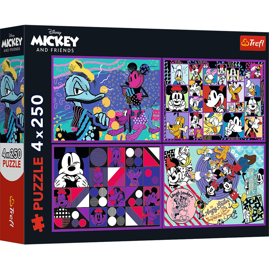 Пазли TREFL Mickey&friends Серія пригод Міккі 4х250 елементів (13308)