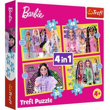 Пазли TREFL 4in1 Barbie Веселий Дитячий світ (34626)