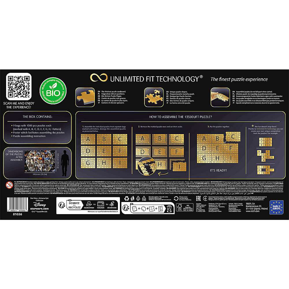 Пазлы TREFL "13500 UFT" Star Wars Звездные войны 13500 эл. (81036) Возраст от 7 лет 