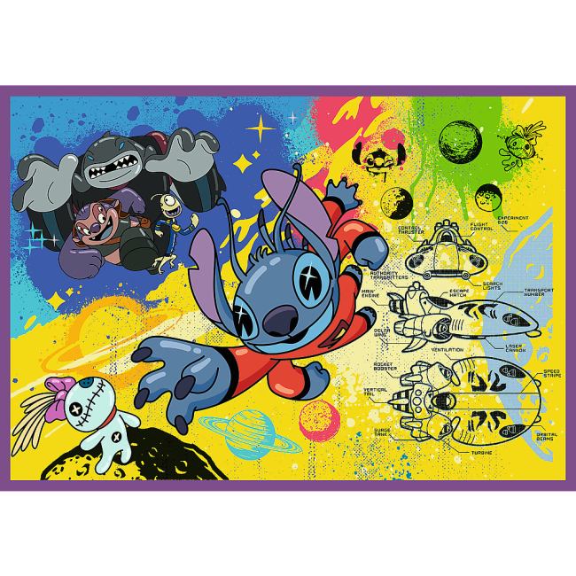 Пазли TREFL Lilo&Stitch Дивовижний Стич 4 х 250 ел (13311) Тематика пазла мультфільми