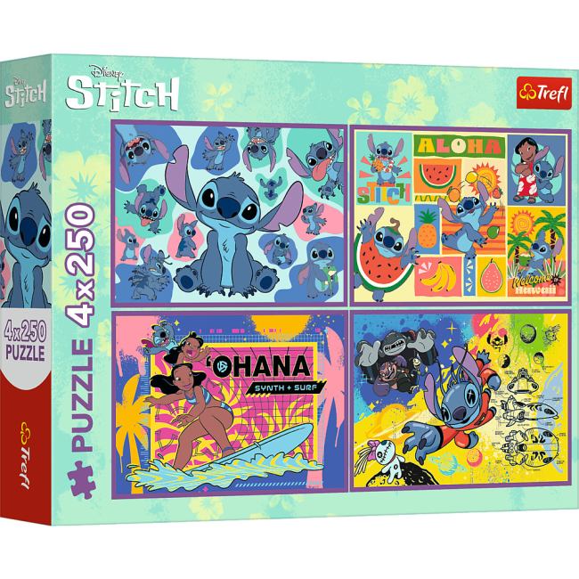 Пазли TREFL Lilo&Stitch Дивовижний Стич 4 х 250 ел (13311)