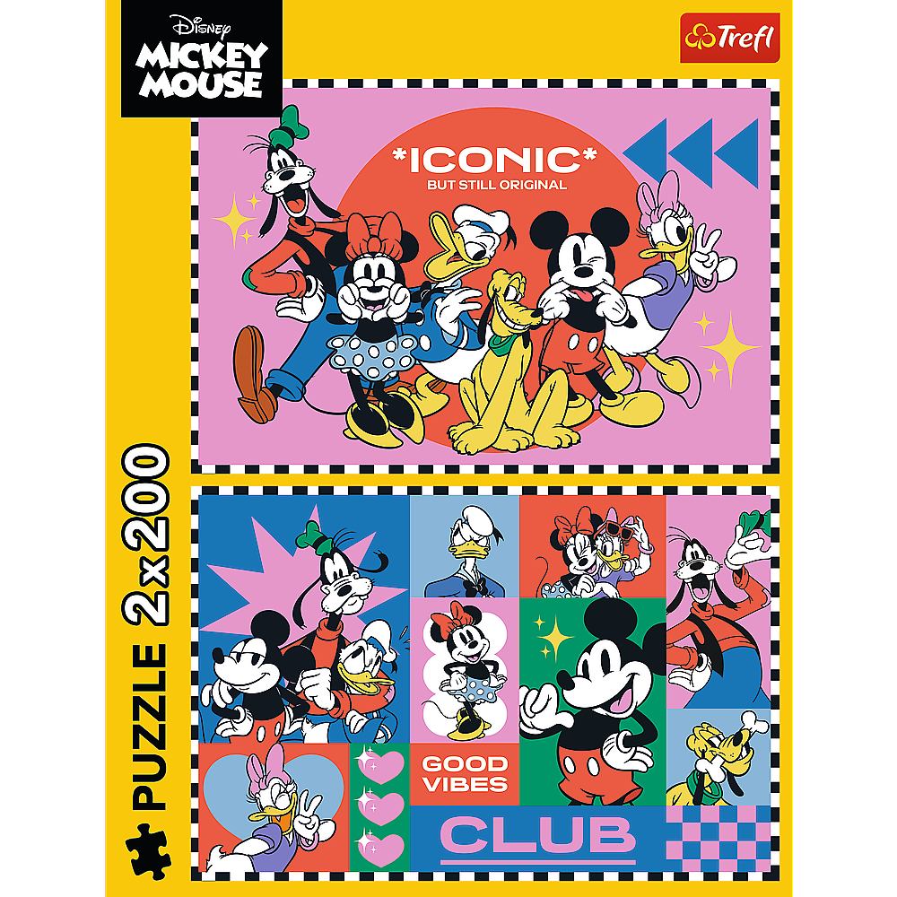 Пазлы TREFL Mickey&friends Время с друзьями 2x200 эл (13319) Пазлы классический