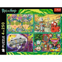 Пазли TREFL Rick and Morty Закручений світ 4x250 ел (13338)