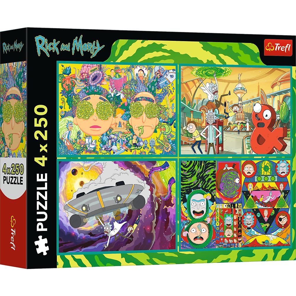 Пазли TREFL Rick and Morty Закручений світ 4x250 ел (13338)
