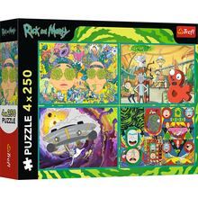 Пазлы TREFL Rick and Morty Закрученный мир 4x250 эл (13338)