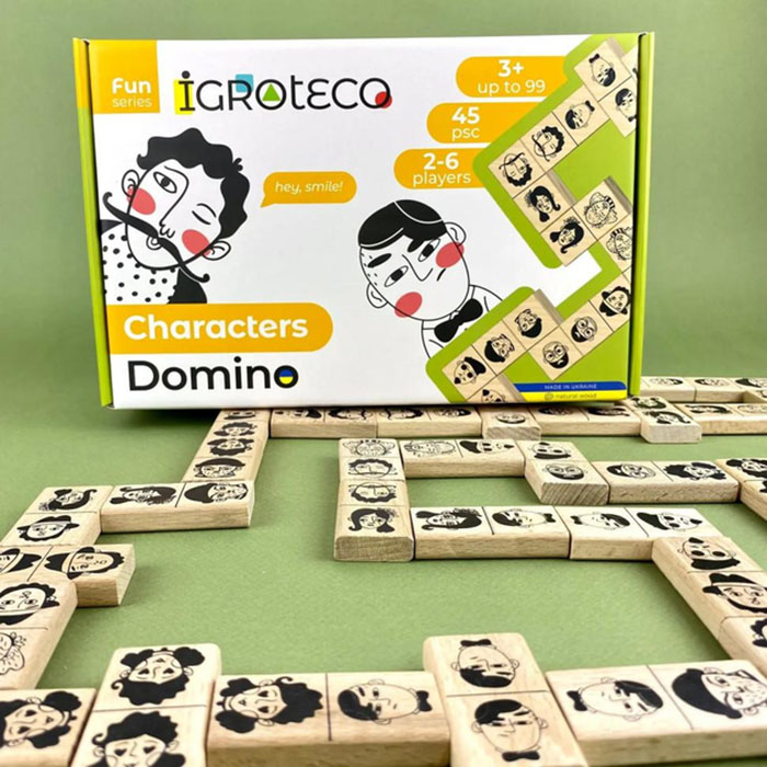 Настольная игра ІГРОТЕКО Домино Персонажи (900620) Для кого универсально