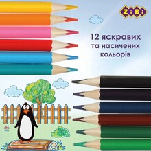 Набір кольорових олівців ZIBI KIDS Line 12 шт (ZB.2414)