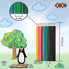 Набір кольорових олівців ZIBI KIDS Line 12 шт (ZB.2414)